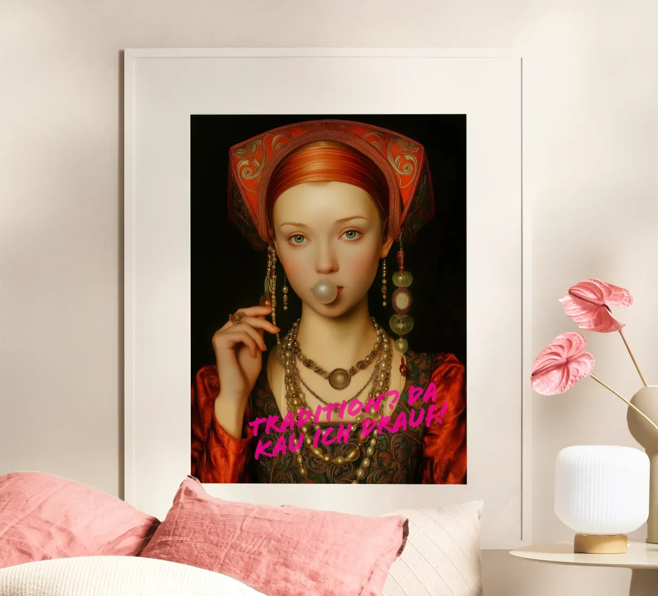 Tradition I chew on it | Renaissance meets rebellion poster by Autofocus