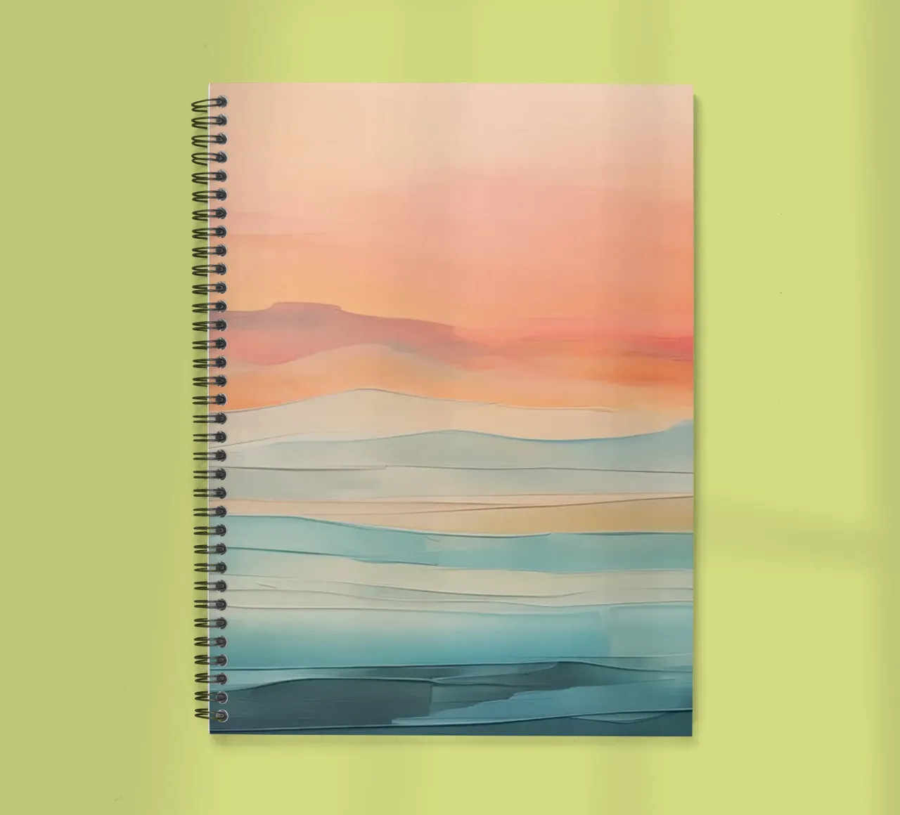 Abstract landscape spiral notebook by Imagine
