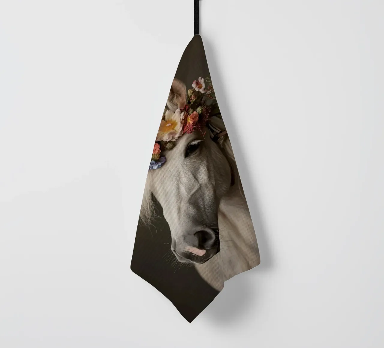 Cavallo con fiori canovaccio da cucina da Imagine
