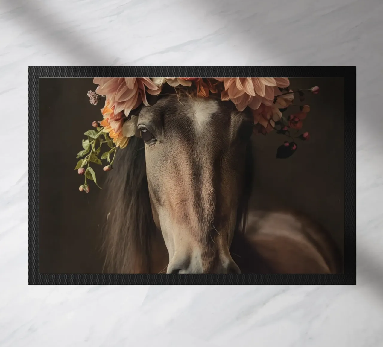 cavallo con fiori zerbino da Imagine