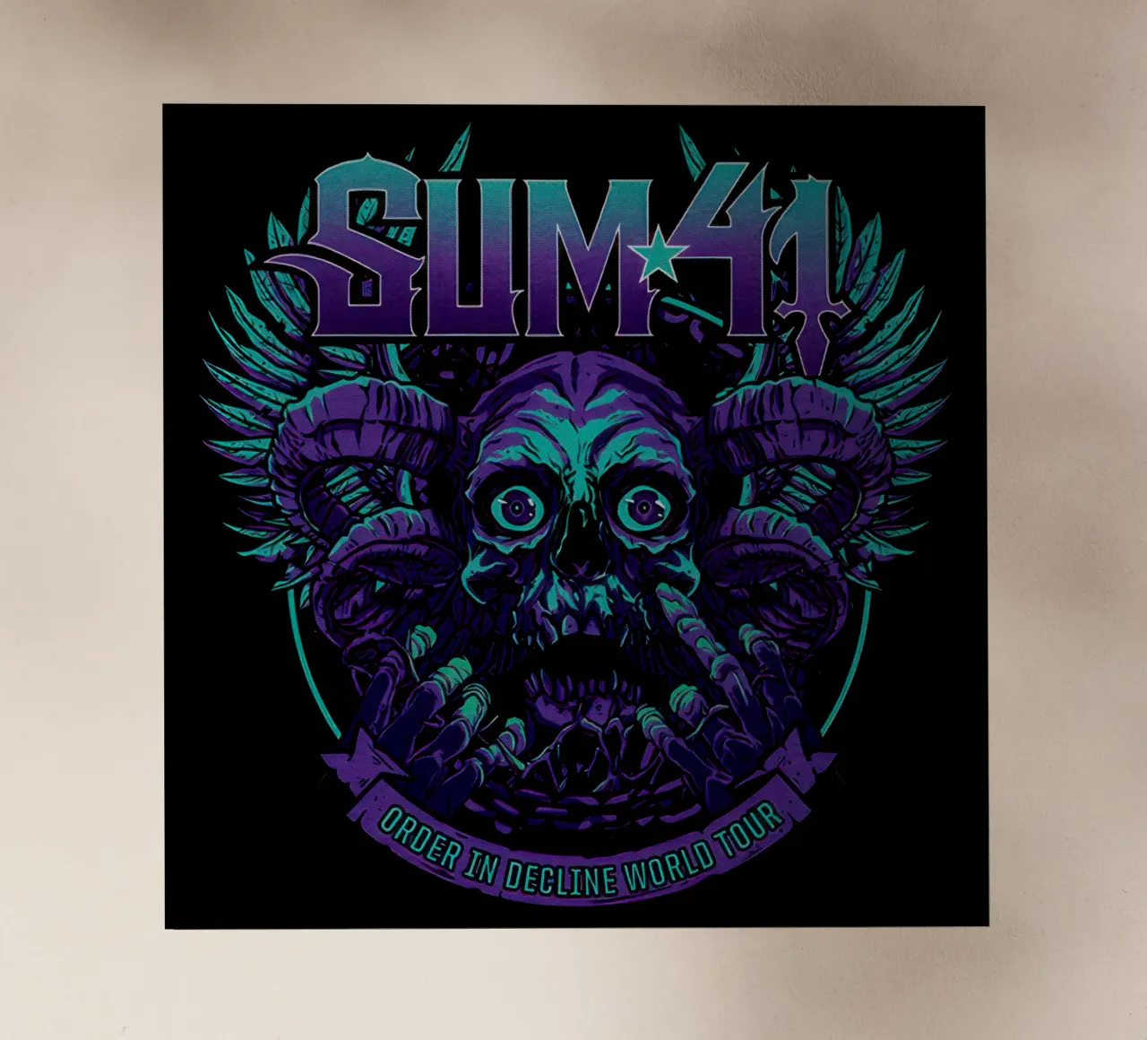 Sum 41 Order In Decline V1 film rétro-éclairé de lindacleveland