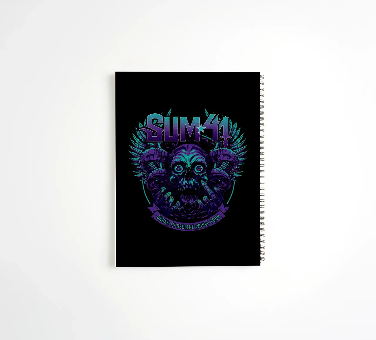 Sum 41 Order In Decline V1 spiral notebook by lindacleveland