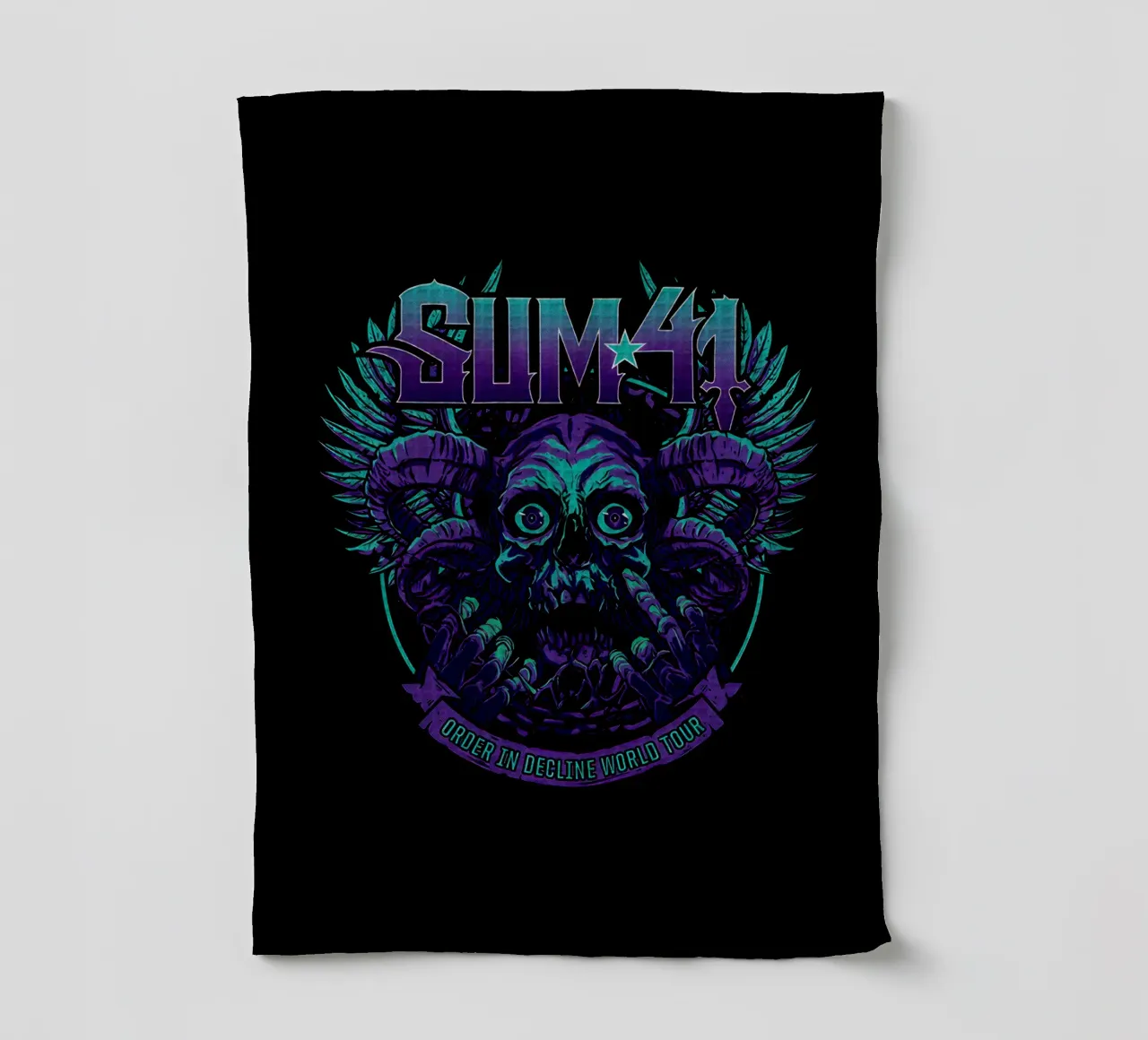 Sum 41 Order In Decline V1 Geschirrtuch von lindacleveland