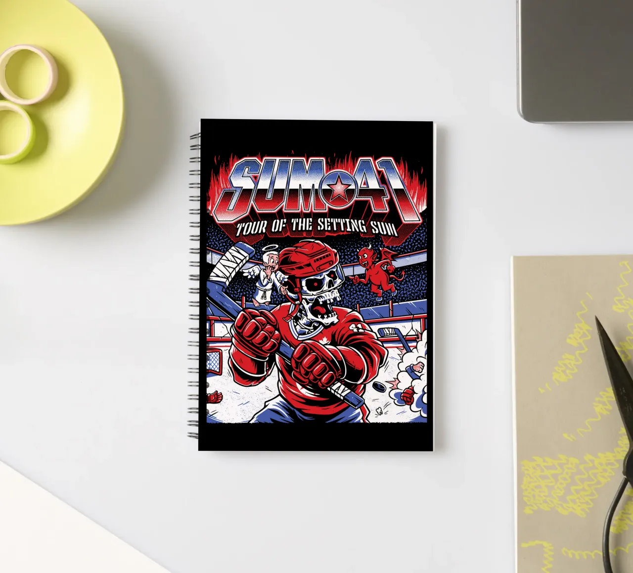 Sum 41 The Setting V3 spiral notebook by lindacleveland