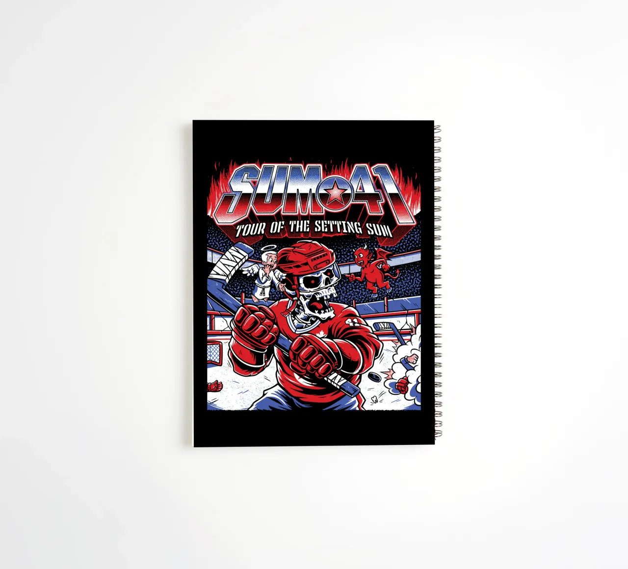 Sum 41 The Setting V3 spiral notebook by lindacleveland