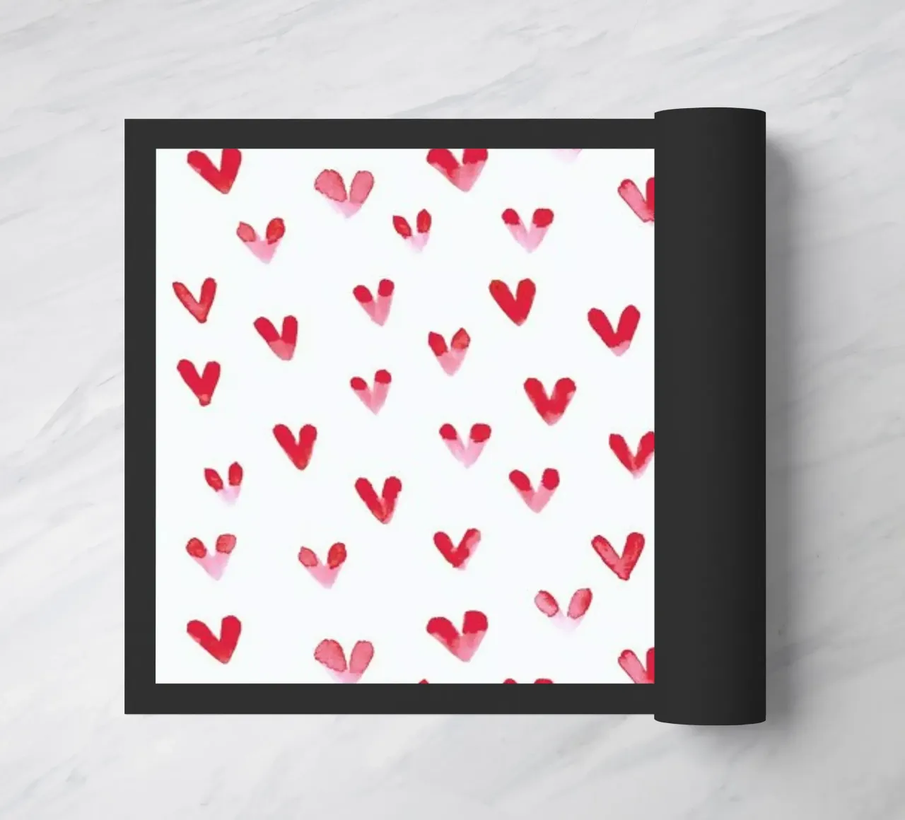 Hearts doormat by Sabrina Ziegenhorn