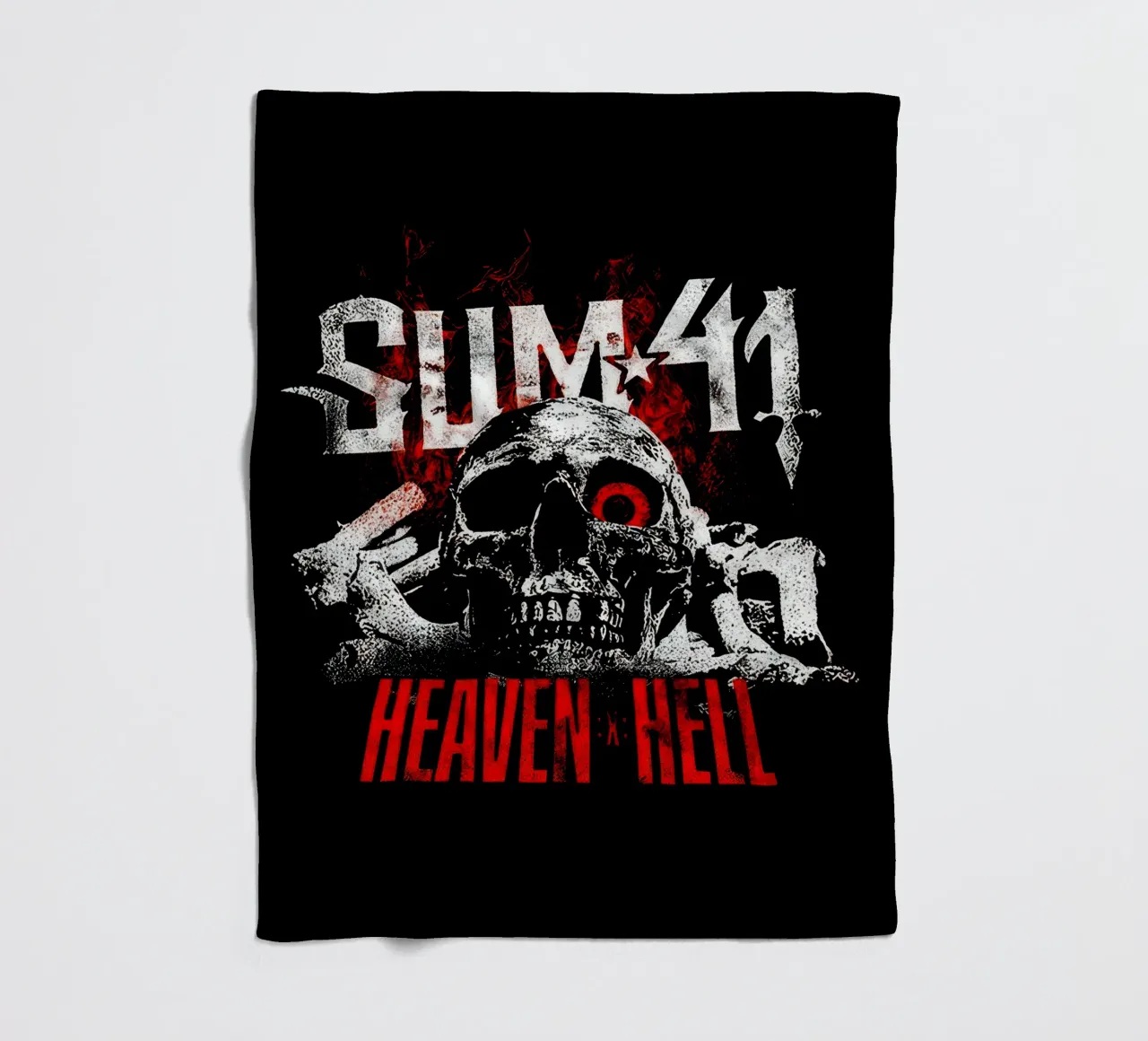 Sum 41 Skull Black coperta in pile da lindacleveland