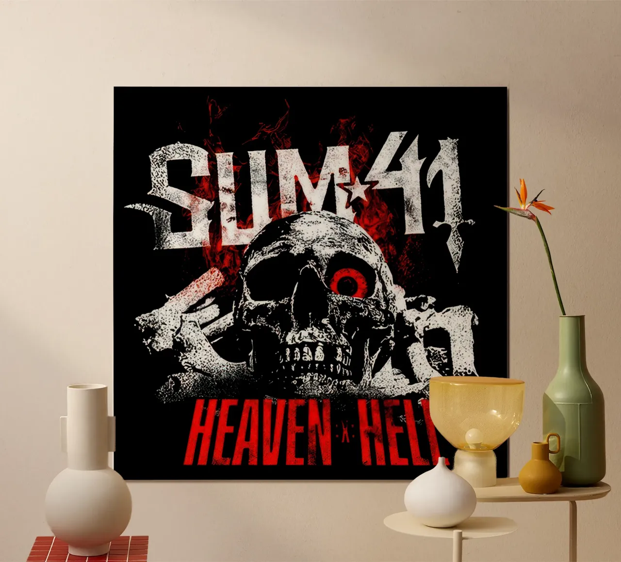Sum 41 Skull Black carta hahnemühle da lindacleveland