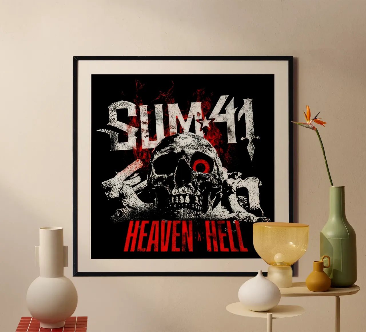 Sum 41 Skull Black carta hahnemühle da lindacleveland