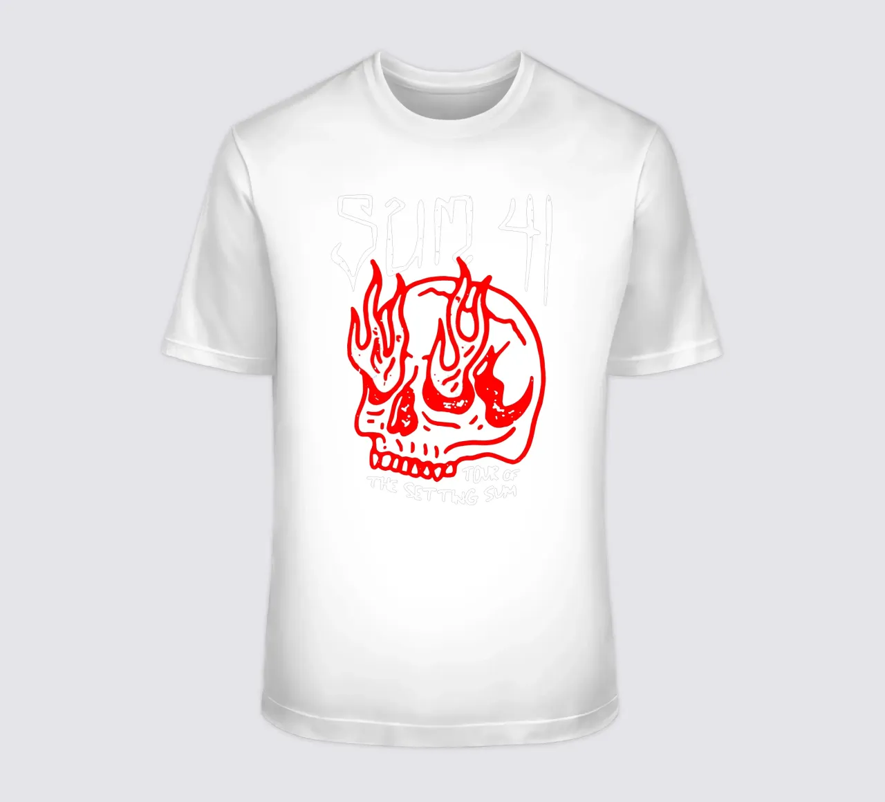 Sum 41 Skull Sketch Tour t-shirt da lindacleveland