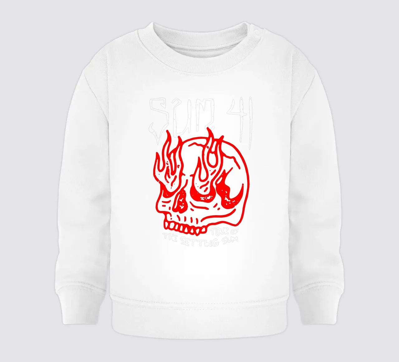 Sum 41 Skull Sketch Tour felpa neonato da lindacleveland