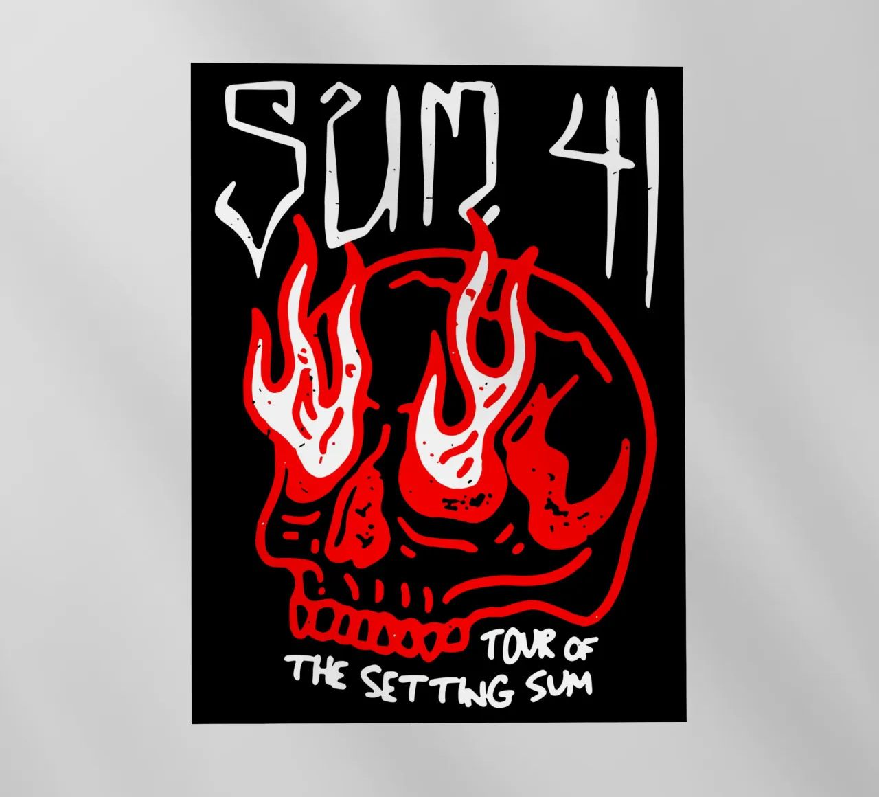 Sum 41 Skull Sketch Tour pellicola backlit da lindacleveland