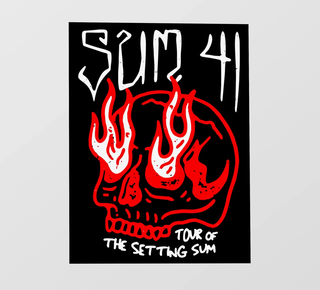 Sum 41 Skull Sketch Tour pellicola backlit da lindacleveland