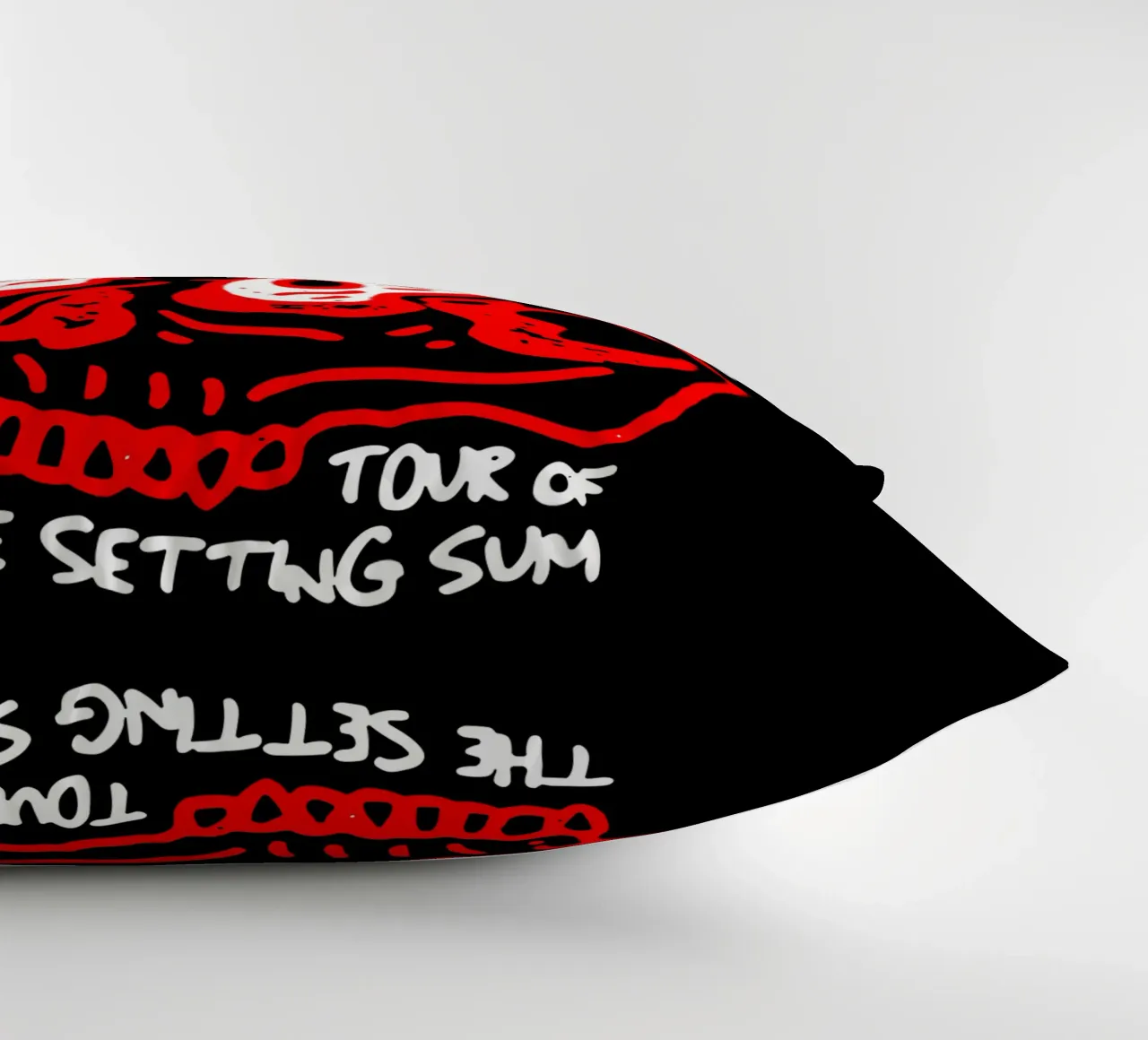 Sum 41 Skull Sketch Tour cuscino da lindacleveland