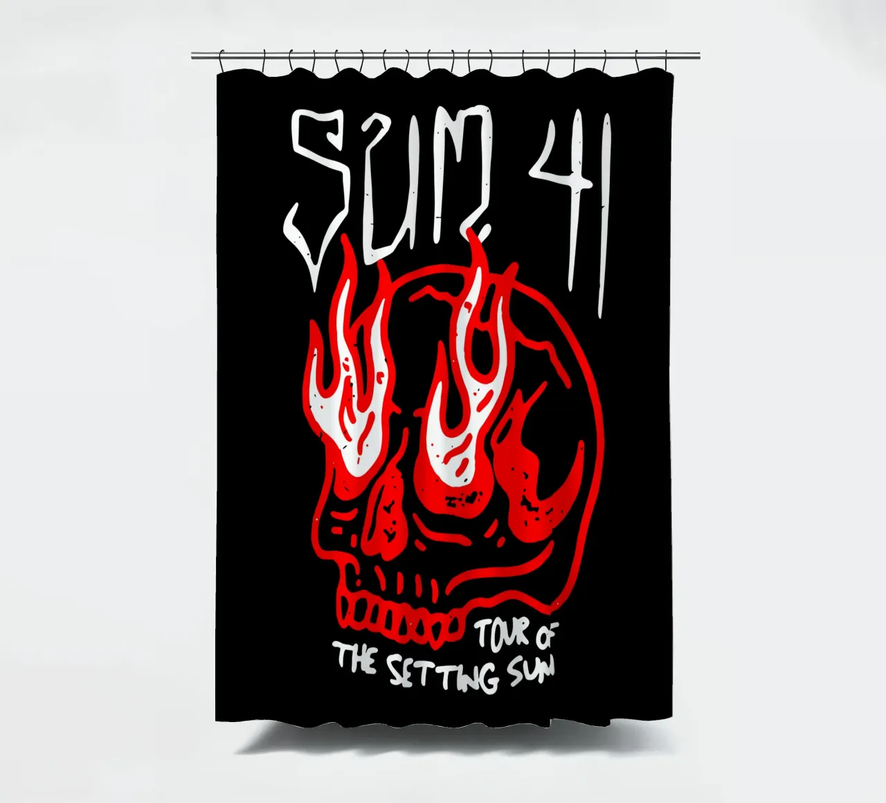 Sum 41 Skull Sketch Tour tenda da doccia da lindacleveland