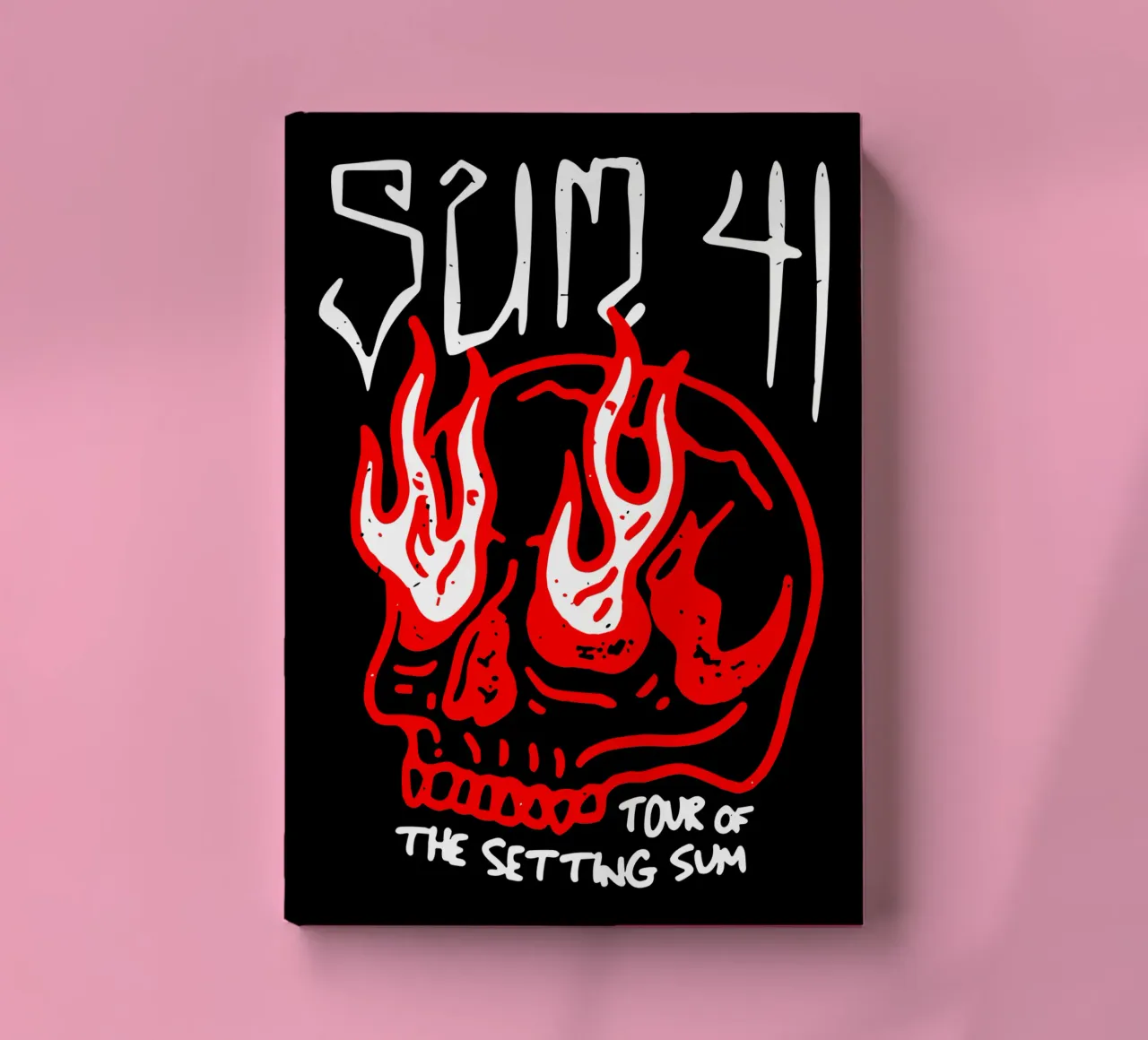 Sum 41 Skull Sketch Tour notebook by lindacleveland