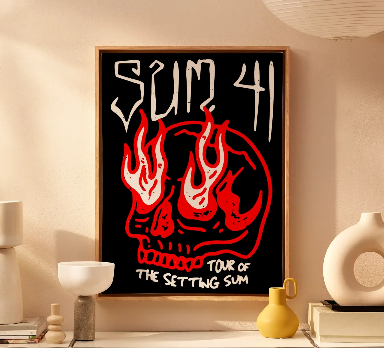 Sum 41 Skull Sketch Tour tela da lindacleveland