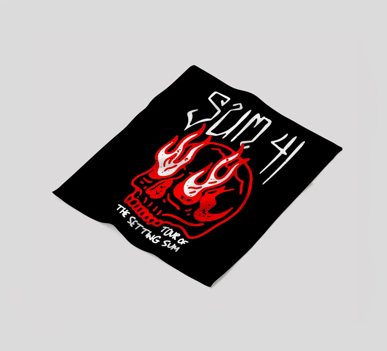 Sum 41 Skull Sketch Tour coperta in pile da lindacleveland