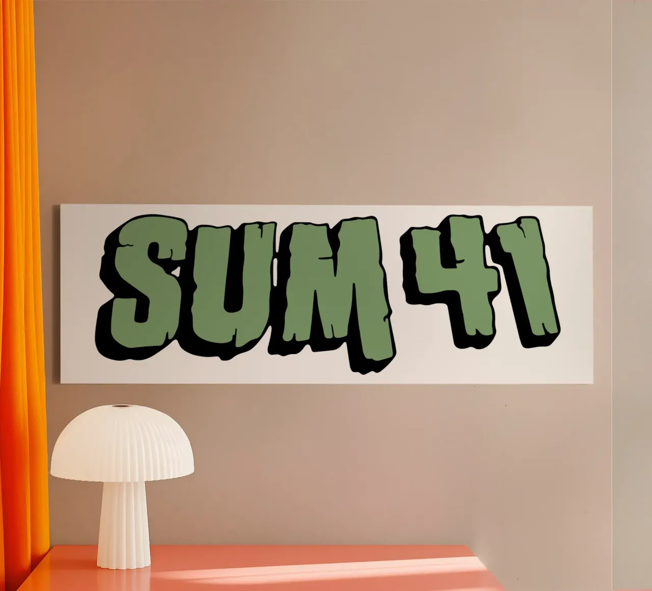 Sum 41 Snowboard Skateboard tela da lindacleveland