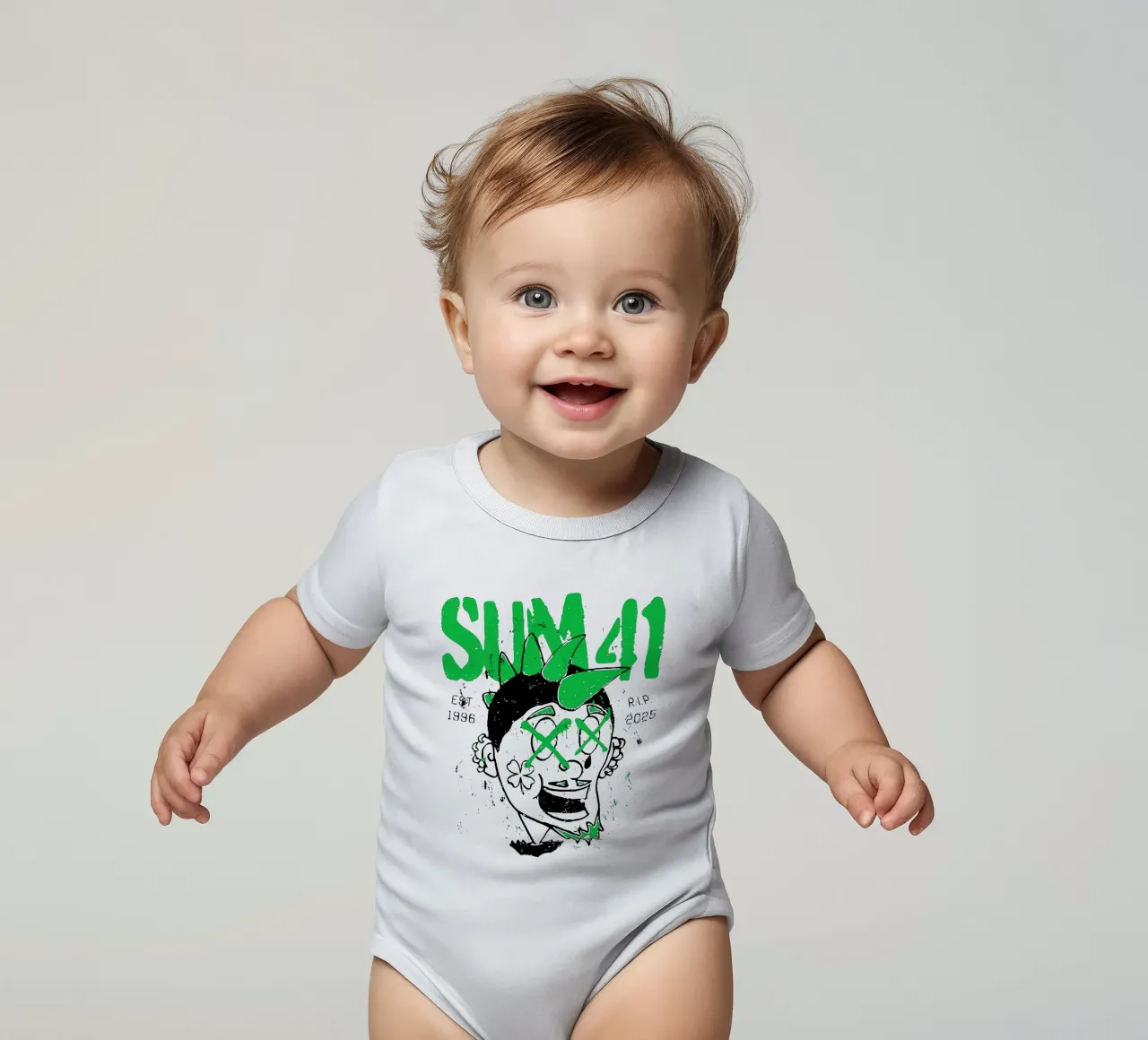 Sum 41 St. Patrick's Day body neonato maniche corte da lindacleveland