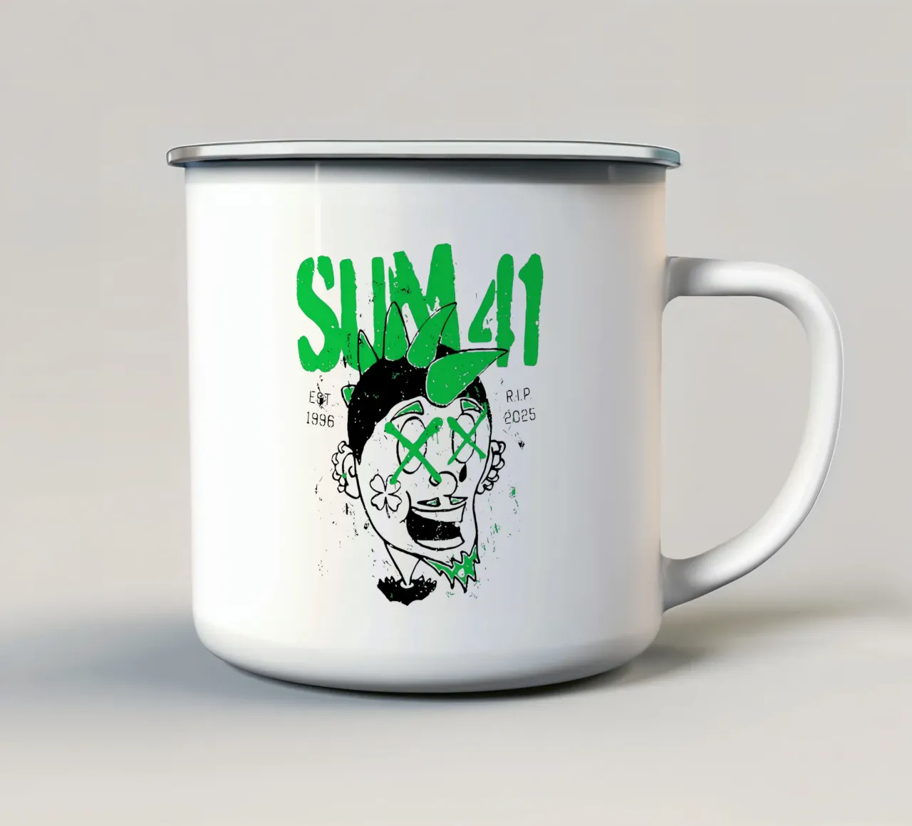 Sum 41 St. Patrick's Day tazza in smalto da lindacleveland
