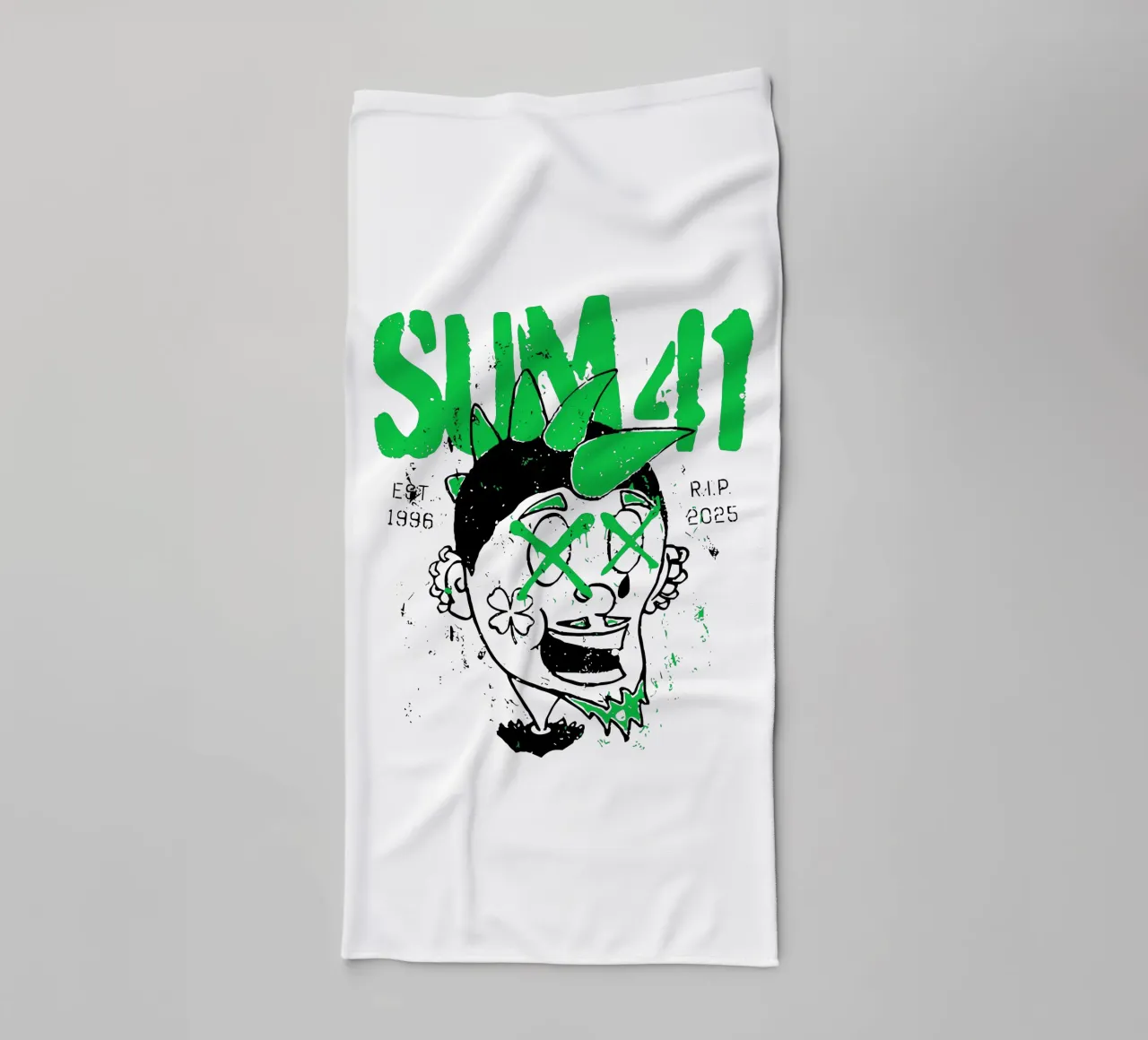 Sum 41 St. Patrick's Day asciugamano da bagno da lindacleveland