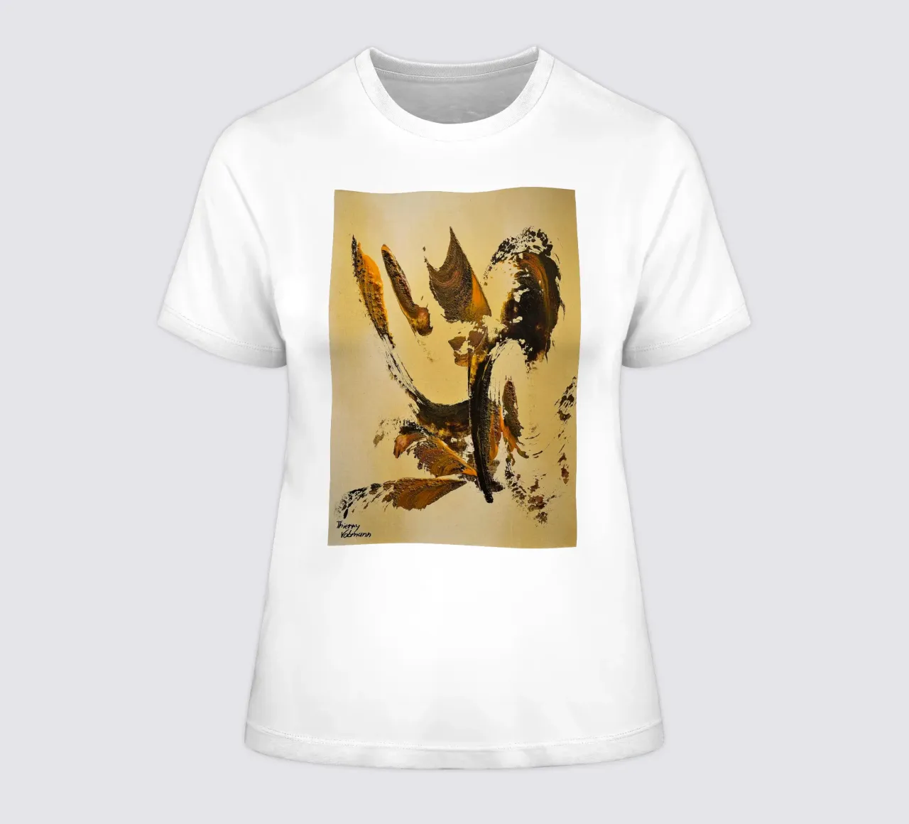 MESSAGE FROM THE HEART 34 t-shirt da donna da Thierry Vobmann Abstract painting
