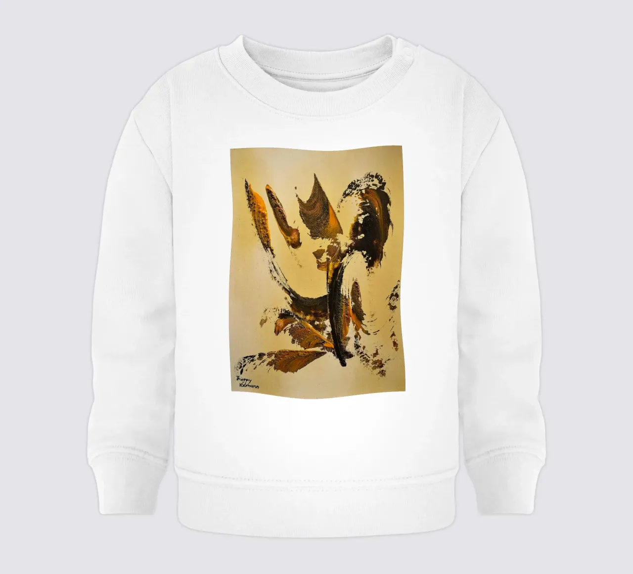 MESSAGE FROM THE HEART 34 Baby Sweatshirt von Thierry Vobmann Abstract painting