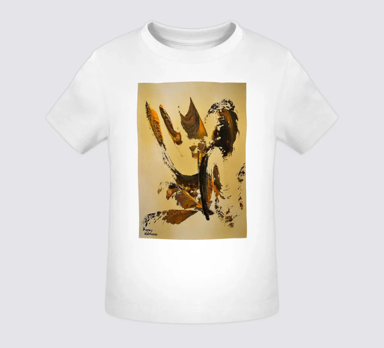 MESSAGE FROM THE HEART 34 Baby T-Shirt von Thierry Vobmann Abstract painting