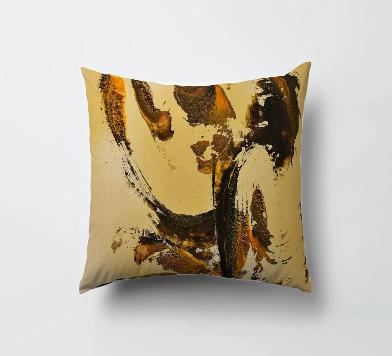 MESSAGE FROM THE HEART 34 coussin de Thierry Vobmann Abstract painting