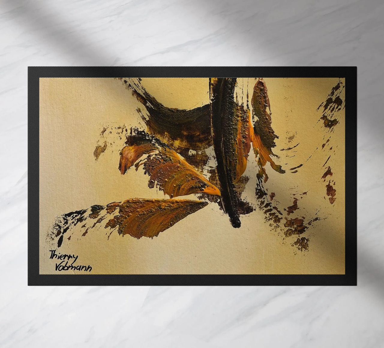 MESSAGE FROM THE HEART 34 zerbino da Thierry Vobmann Abstract painting