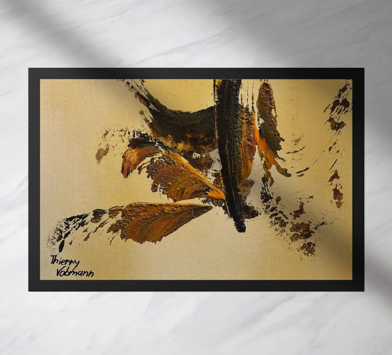 MESSAGE FROM THE HEART 34 zerbino da Thierry Vobmann Abstract painting