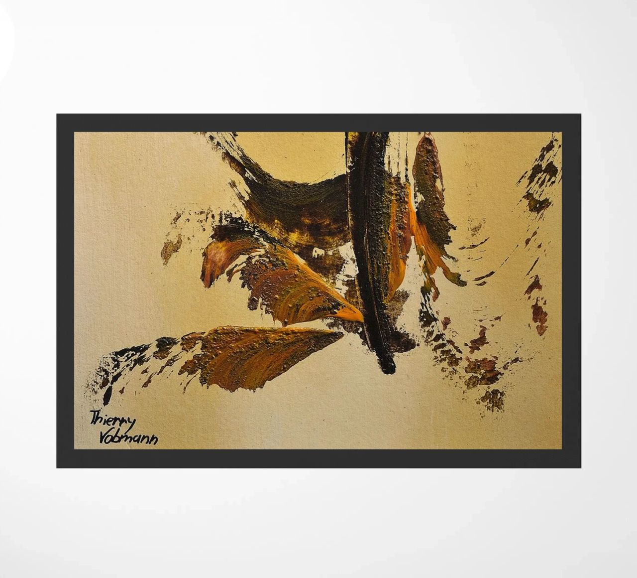 MESSAGE FROM THE HEART 34 zerbino da Thierry Vobmann Abstract painting