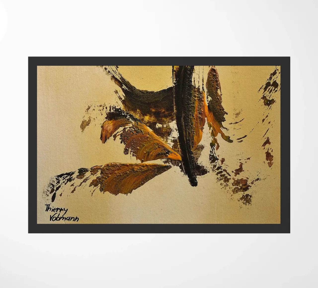 MESSAGE FROM THE HEART 34 zerbino da Thierry Vobmann Abstract painting