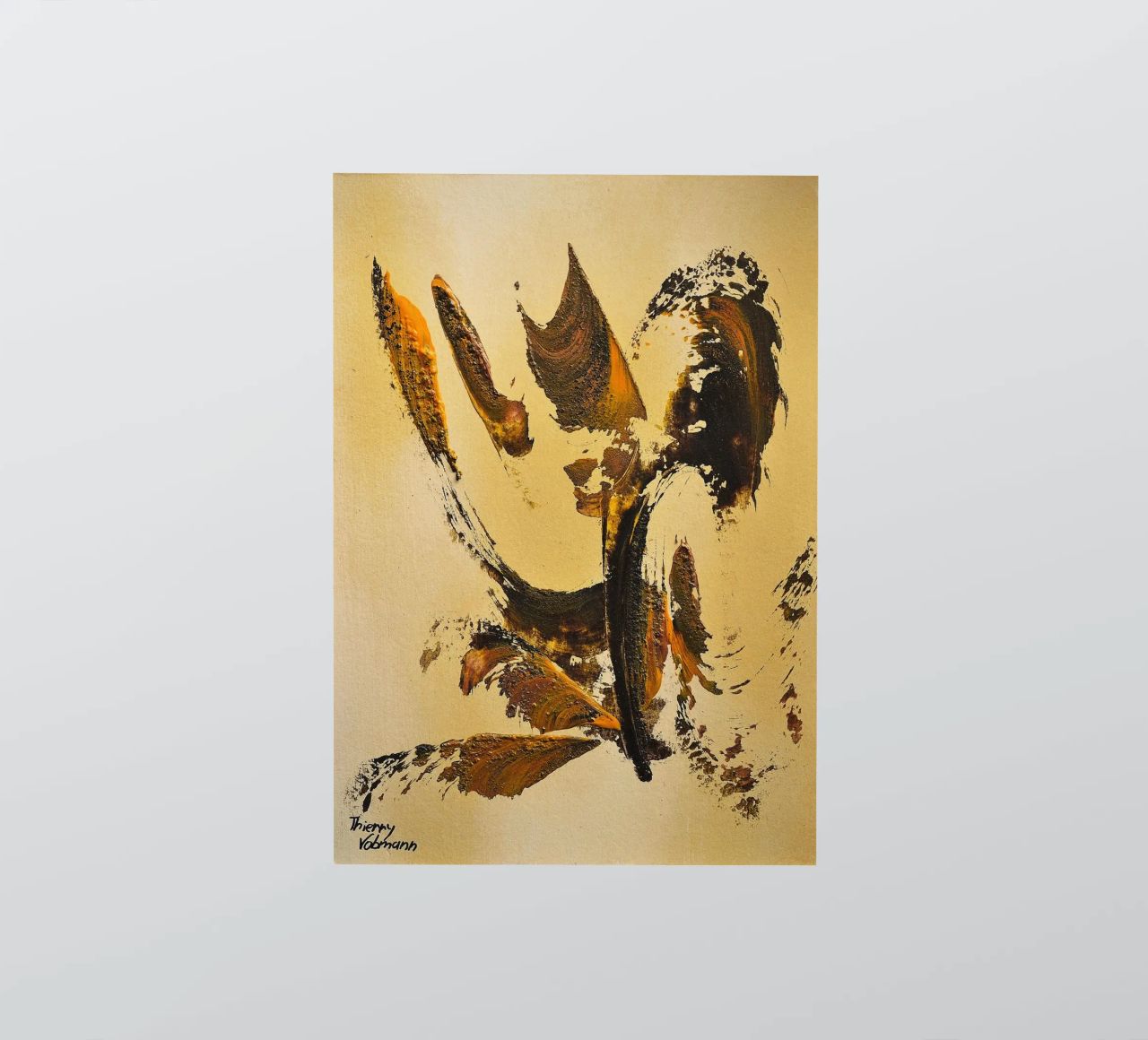 MESSAGE FROM THE HEART 34 adesivo da Thierry Vobmann Abstract painting