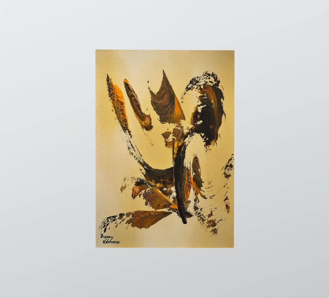 MESSAGE FROM THE HEART 34 sticker van Thierry Vobmann Abstract painting