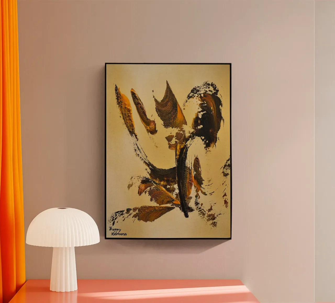 MESSAGE FROM THE HEART 34 plexiglass da Thierry Vobmann Abstract painting