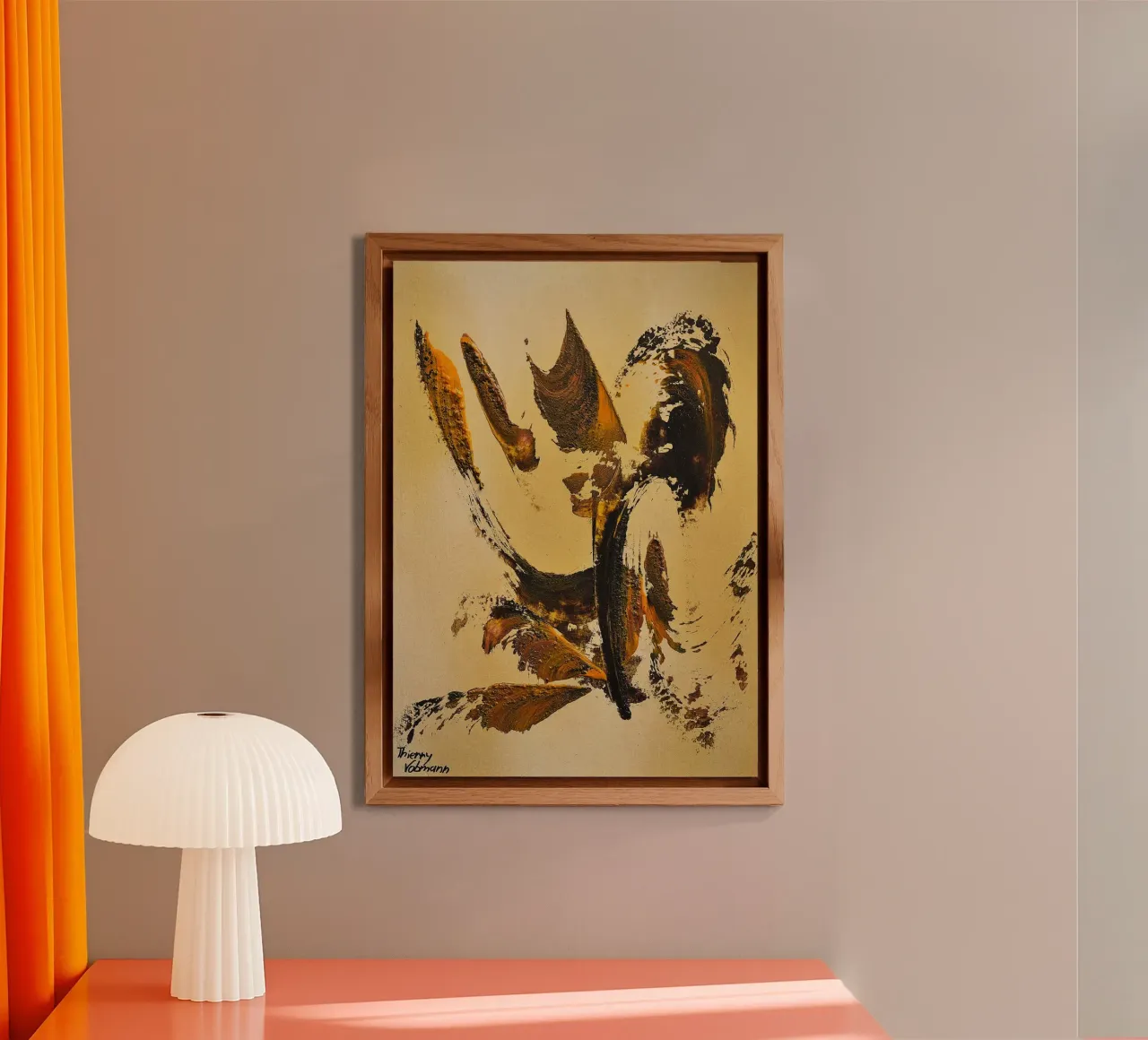 MESSAGE FROM THE HEART 34 alluminio dibond da Thierry Vobmann Abstract painting