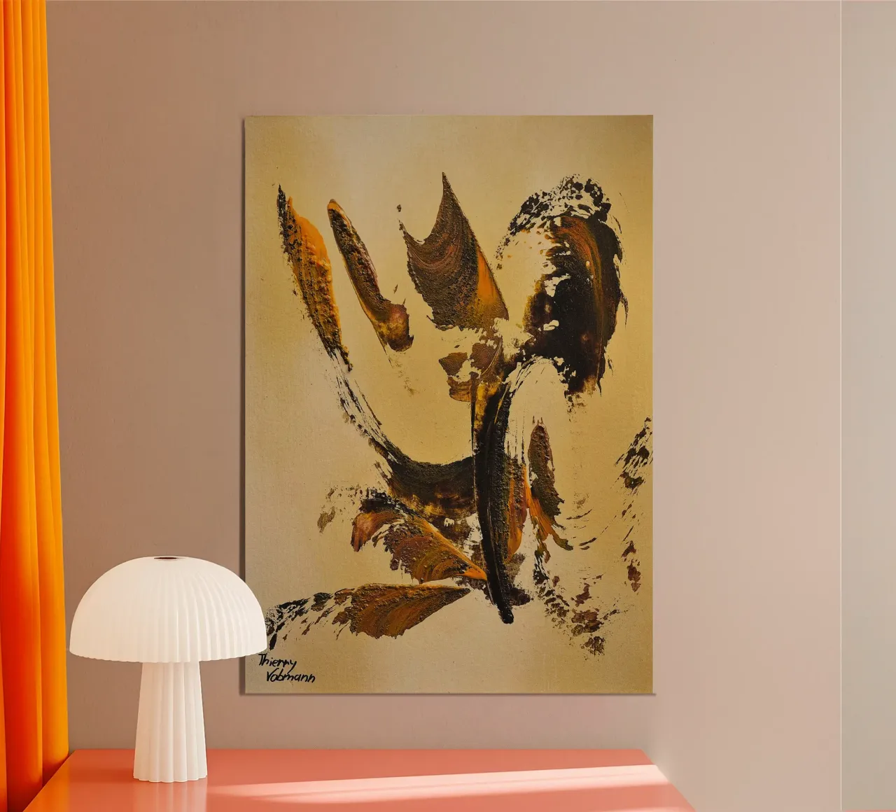 MESSAGE FROM THE HEART 34 alluminio dibond da Thierry Vobmann Abstract painting