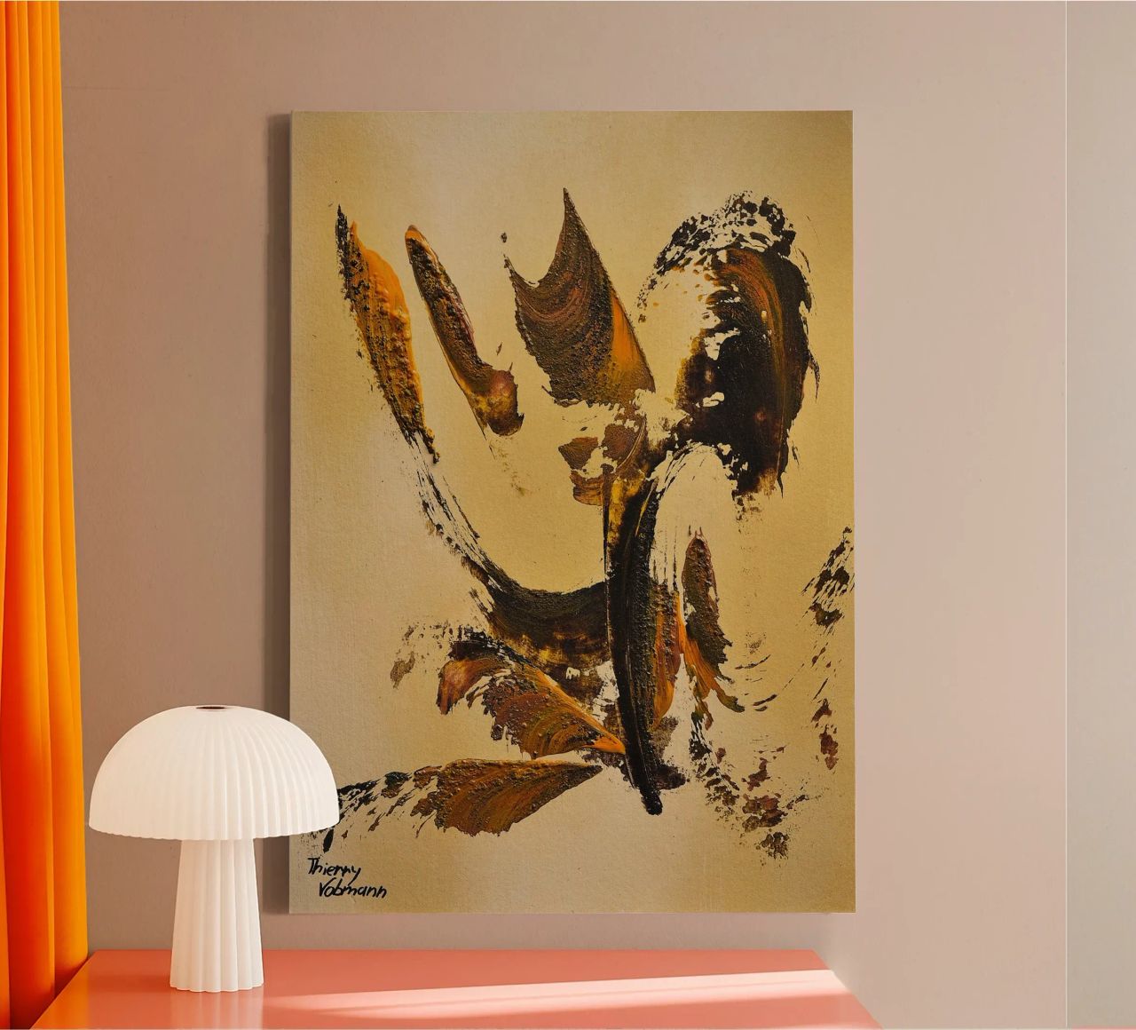 MESSAGE FROM THE HEART 34 tela da Thierry Vobmann Abstract painting