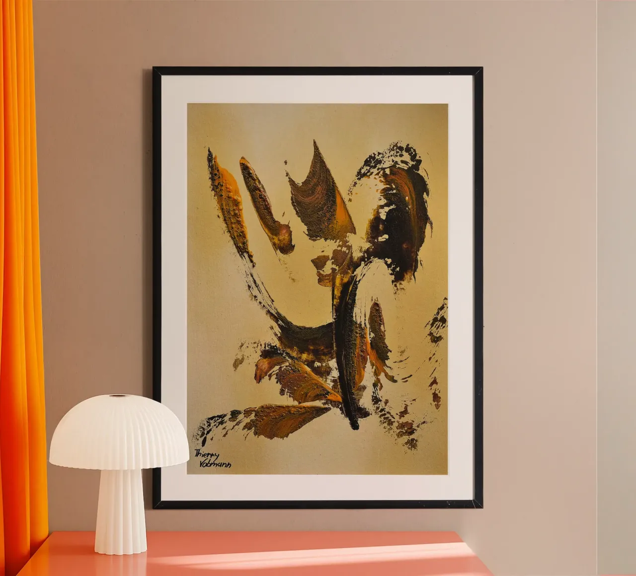 MESSAGE FROM THE HEART 34 hahnemühle de Thierry Vobmann Abstract painting