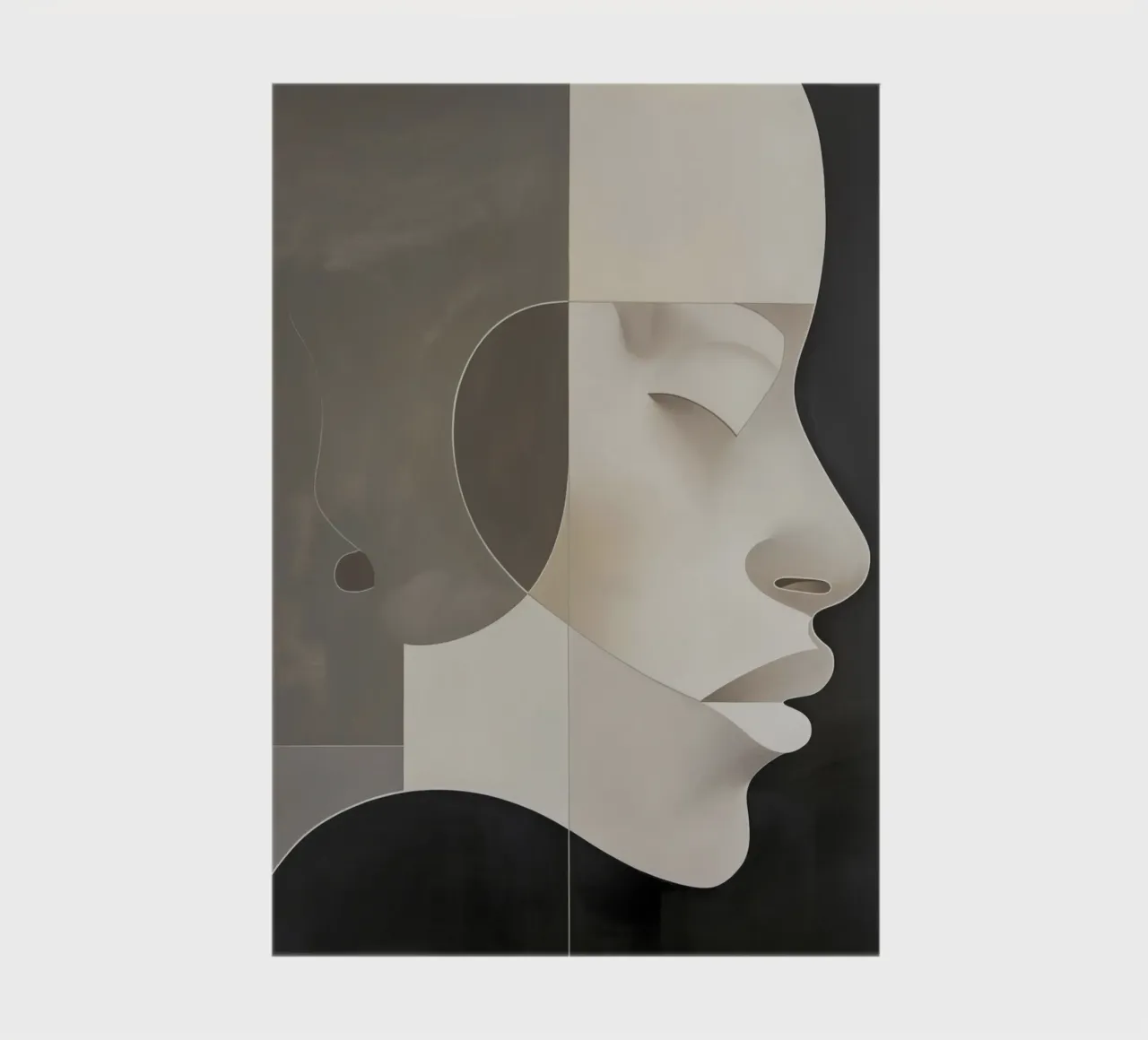 Abstract face notebook by Imagine