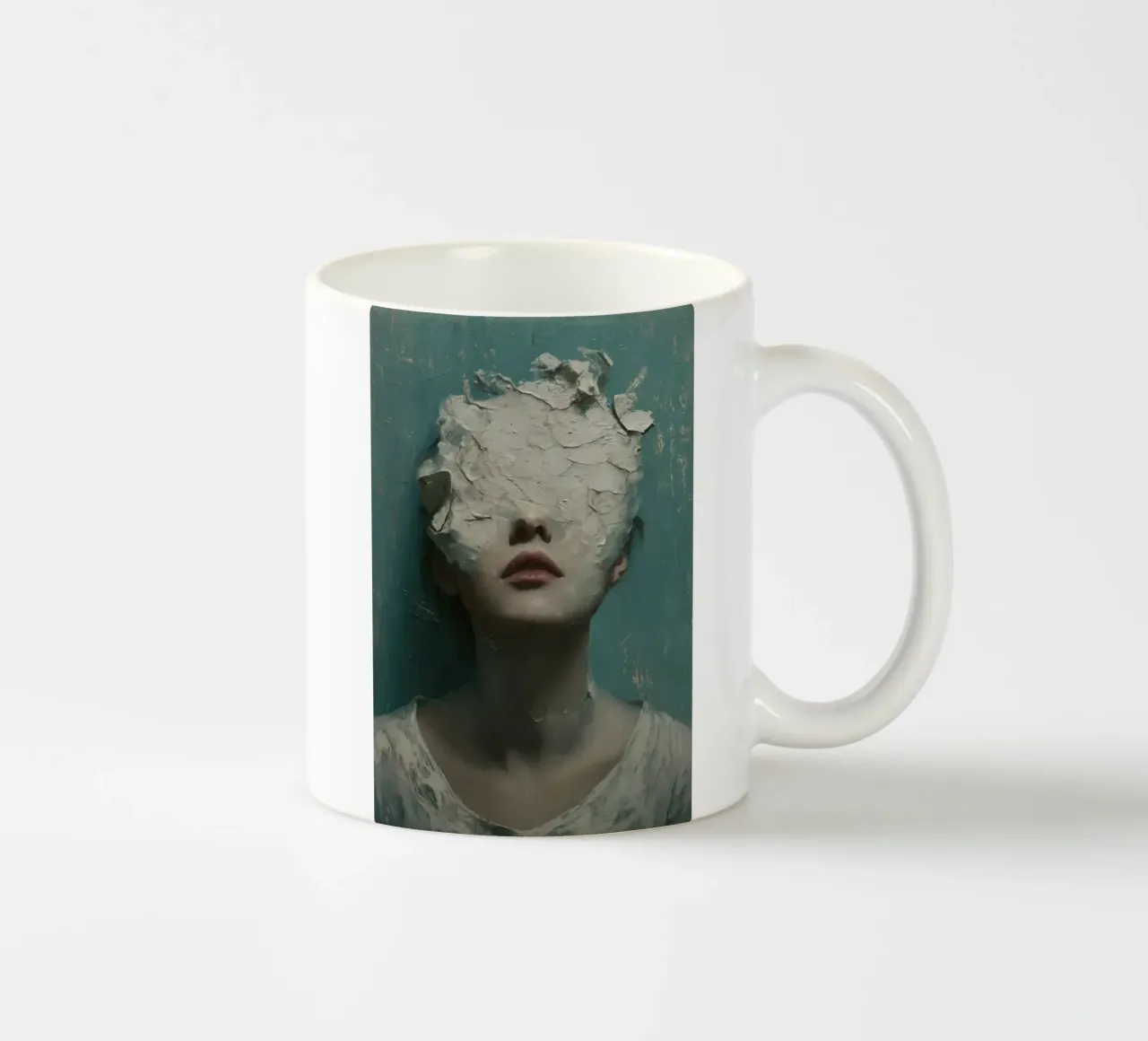 volto di donna tazza in ceramica da Imagine