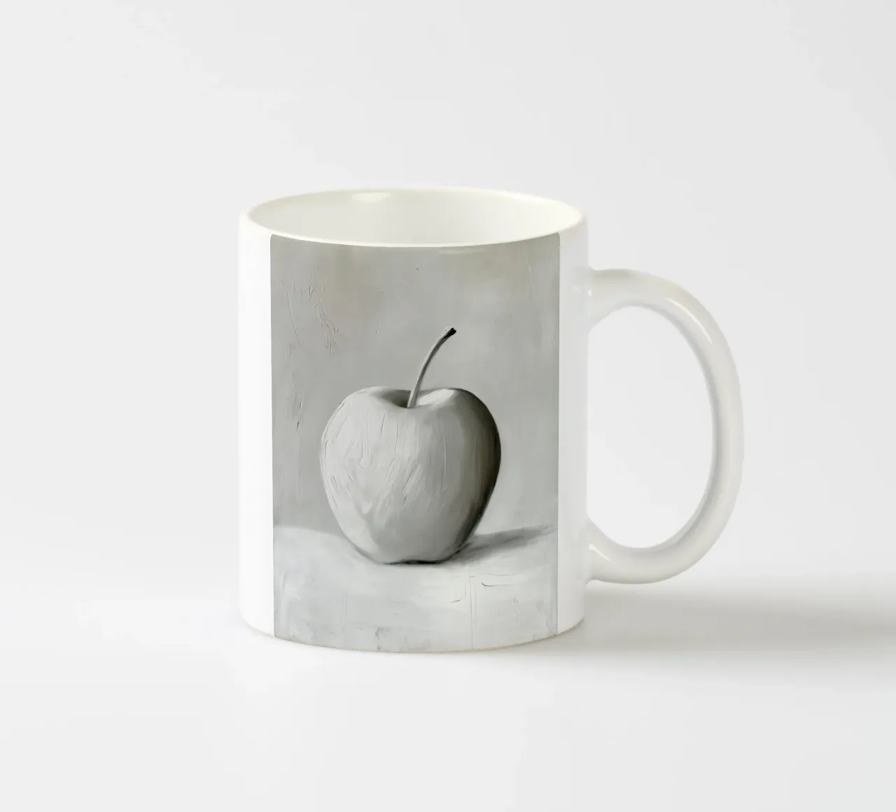 Mela in tonalità di grigio tazza in ceramica da Imagine