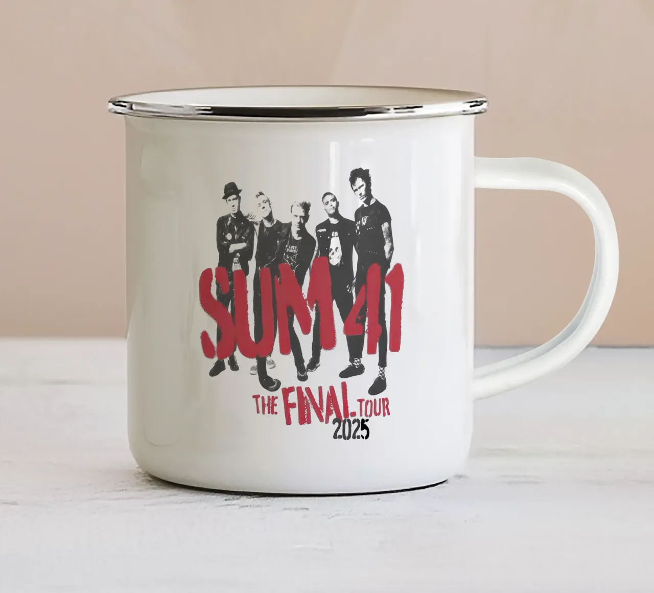 Sum 41 The Final Tour tazza in smalto da lindacleveland