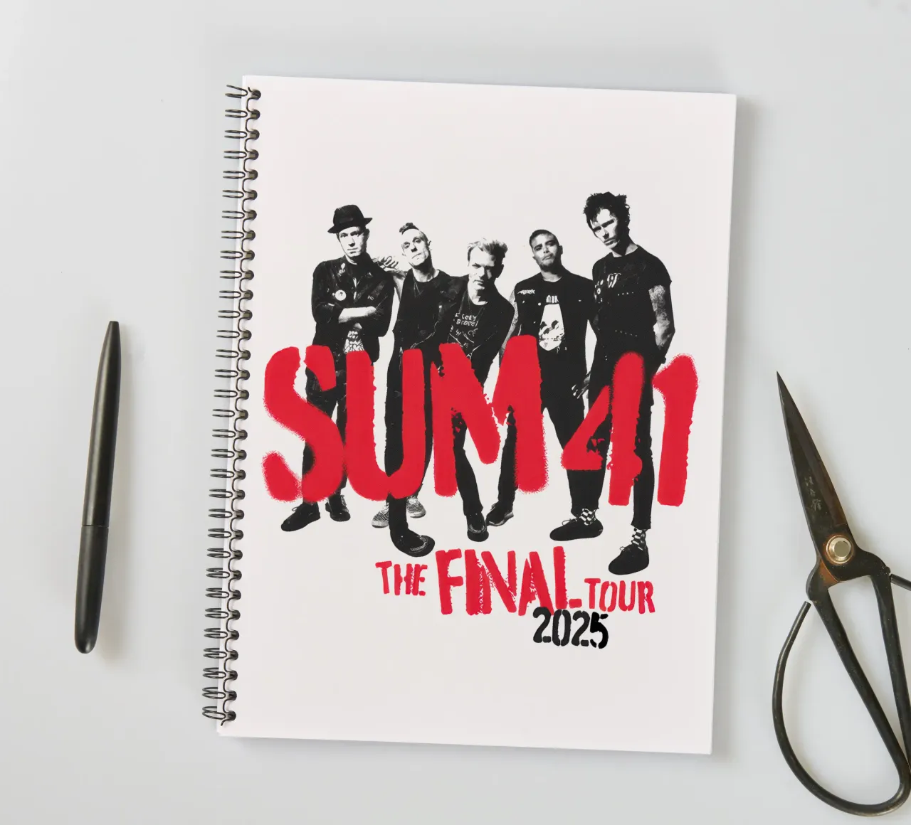 Sum 41 The Final Tour spiral notebook by lindacleveland