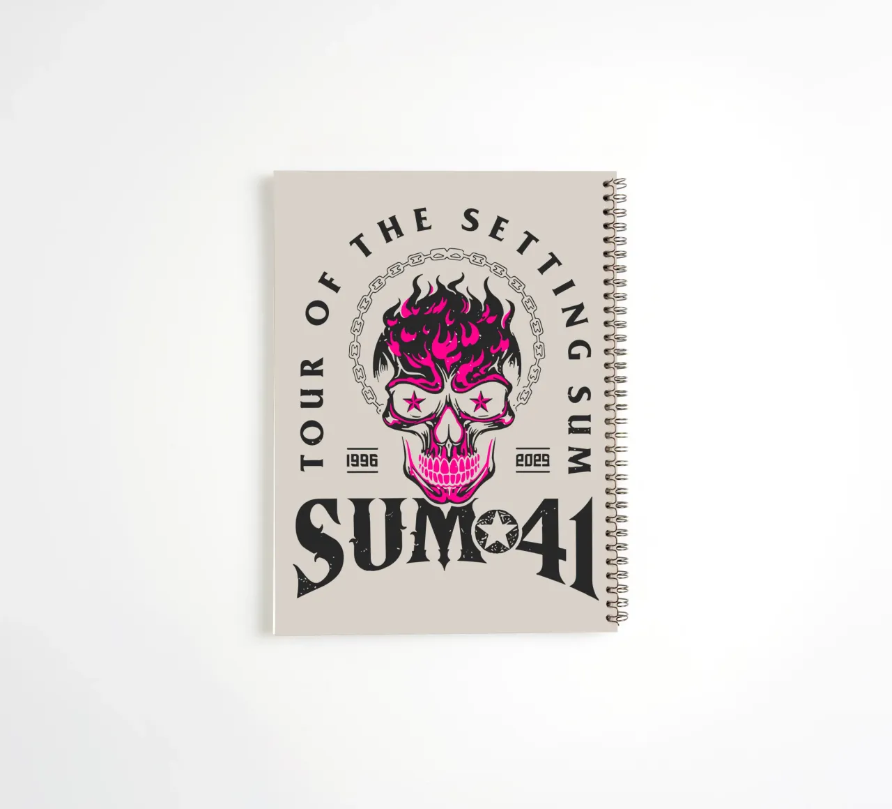 Sum 41 The Setting V1 spiral notebook by lindacleveland