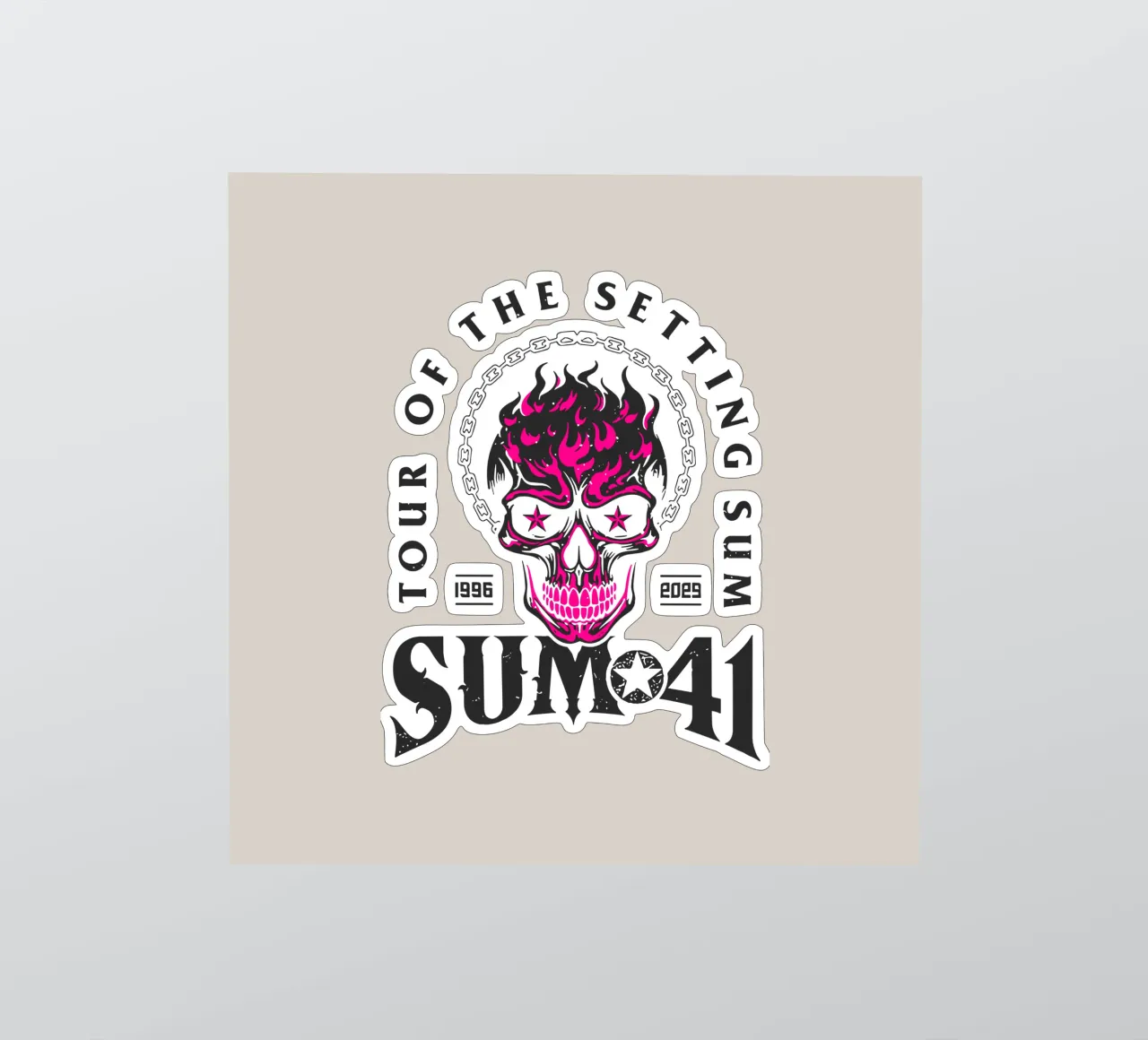 Sum 41 The Setting V1 adesivo da lindacleveland