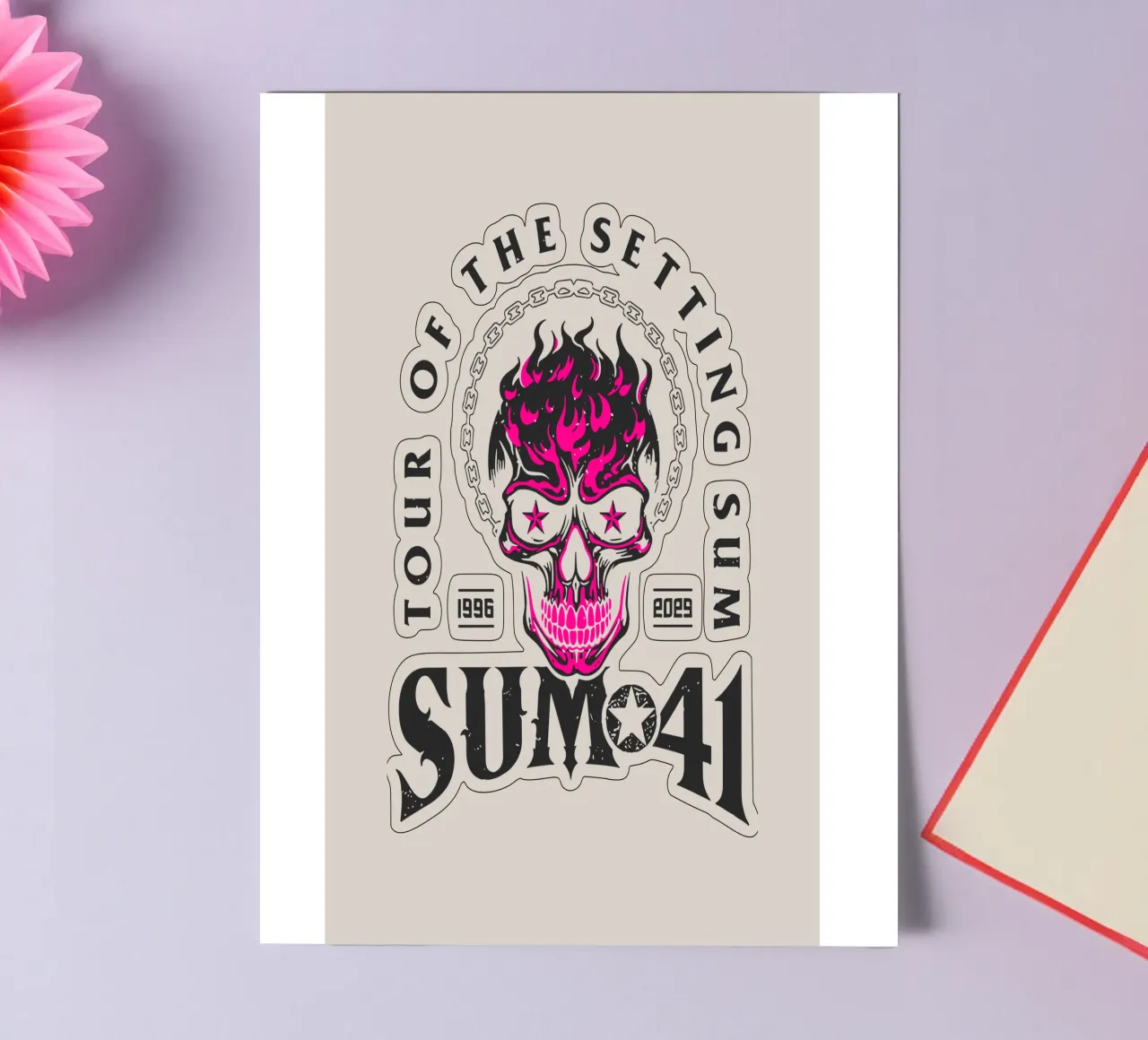 Sum 41 The Setting V1 foglio adesivo da lindacleveland