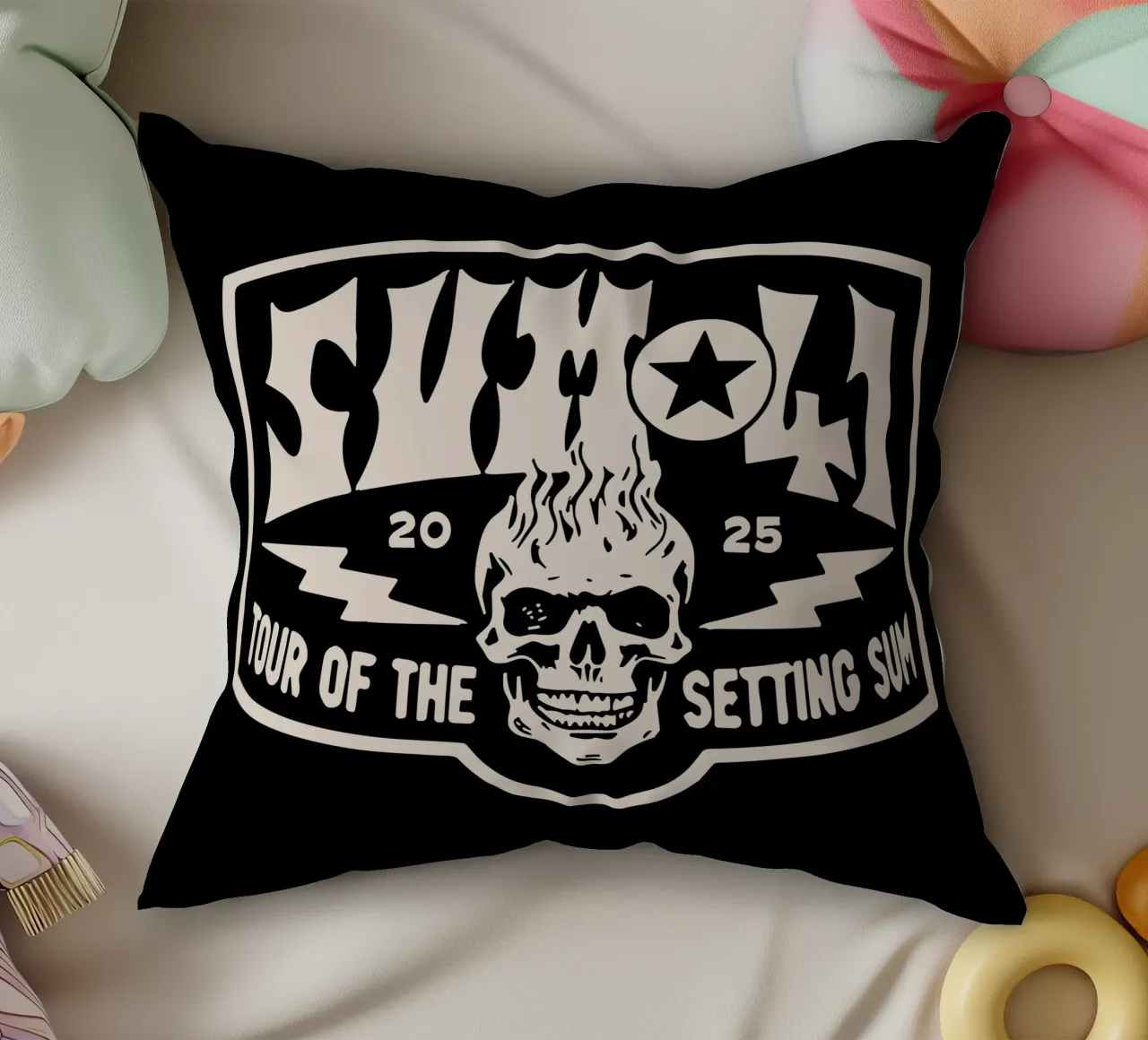 Sum 41 The Setting V2 Kissen von lindacleveland